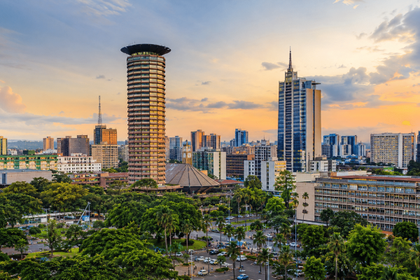 Nairobi skyline representing Kenya's growing business opportunities and economic development.